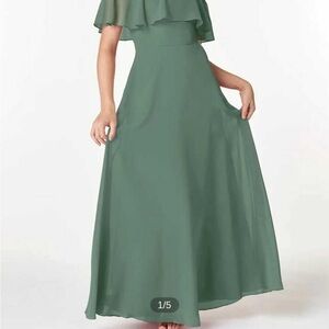 Azazie Kids Formal Dress in Sage Green